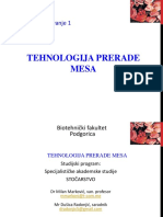 Prerada Mesa I Predavanje PDF