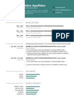 167 Modelo de Curriculum Sin Experiencia