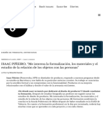 ISAAC PIÑEIRO, "Me Interesa La Formalización, Los Materiales y El Estudio de La Relación de Los Objetos Con Las Personas" - DXI Magazine