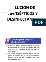 Dilución de Antisépticos y Desinfectantes