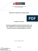 Licitación de Espectro para 5G en Perú