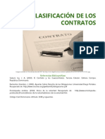 Clasificación de Los Contratos PDF