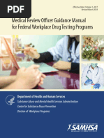 Medical Review Officer Guidance Manual For Federal Workplace Drug Testing Programs