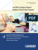 Medical Review Officer Guidance Manual For Federal Workplace Drug Testing Programs
