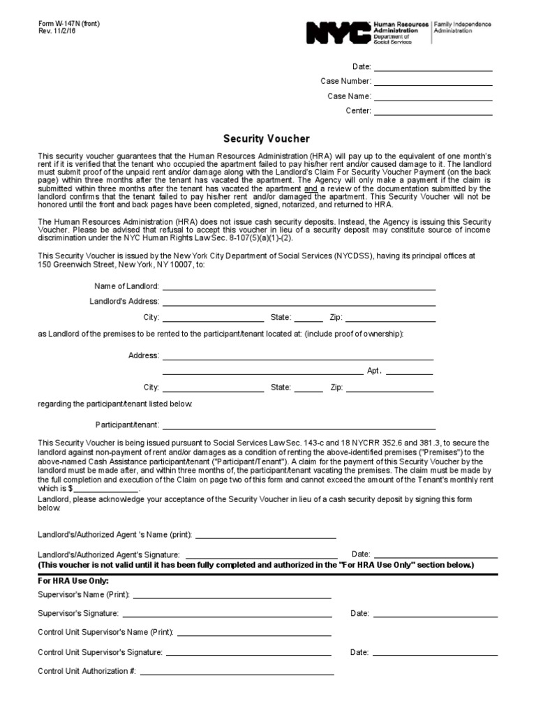 security voucher