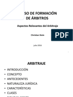 Arbitraje - Curso de Formacion de Arbitros - Aspectos Relevantes Del Arbitraje PDF