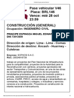 Solicitud pase personal laboral construcción