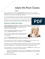 12 Analyze Root Causes