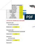 Calculo de Concreto de Una Escalera