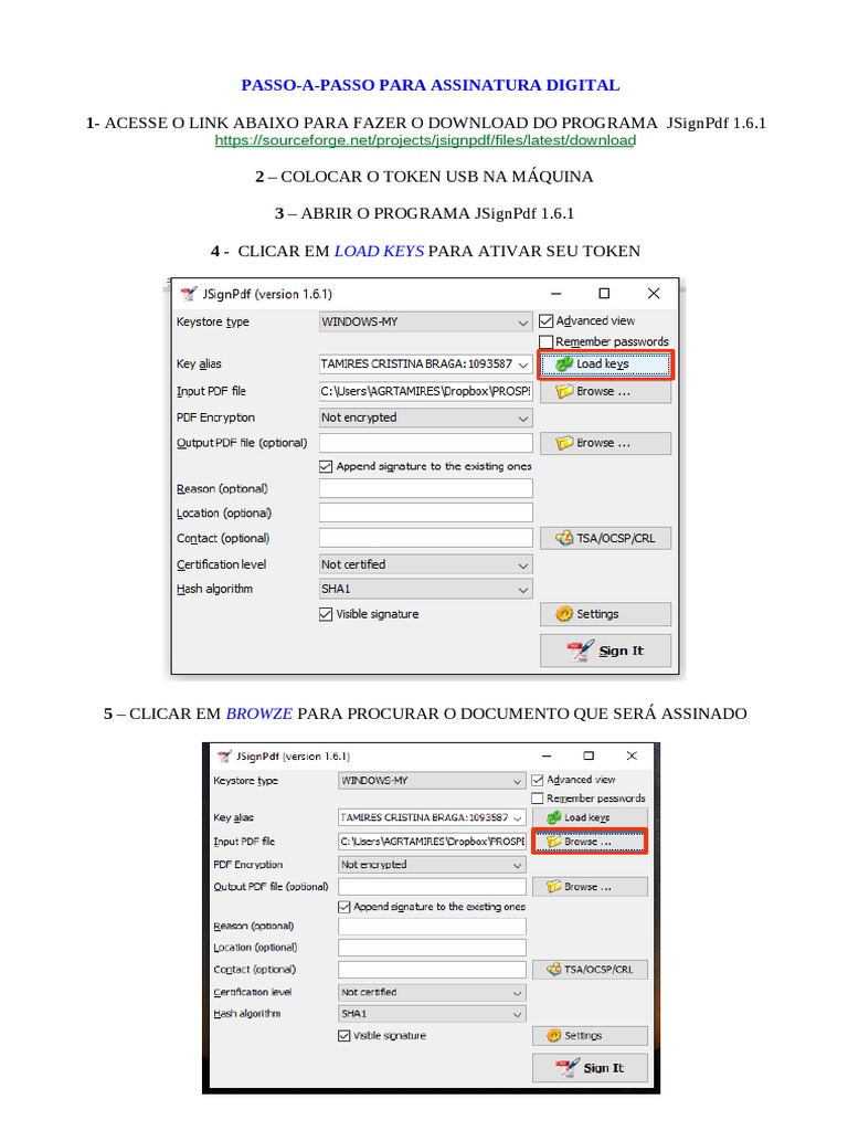 Assinatura Digital com JSignPdf | PDF