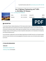 Wiley - Principles of Highway Engineering and Traffic Analysis, 5th Edition SI Version - 978-1-118-47139-5 PDF