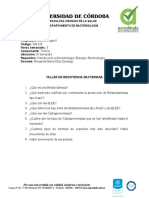 TALLER DE RESISTENCIA BACTERIANA