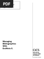 Managing Bibliographies With Endnote X.: Bob Booth January 2008 Ap-Enote5