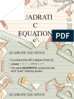 Quadratic Equations