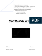 Informe de Criminologìa