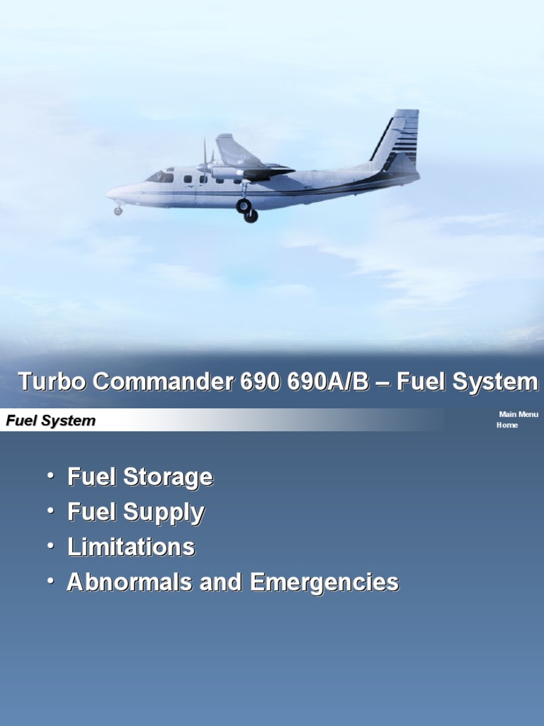Turbo Commander 690 Fuel System Guide | PDF | Cooking, Food & Wine