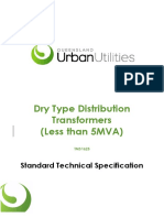 Dry Type Distribution Transformers (Less Than 5MVA) : Standard Technical Specification