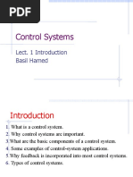 Control Systems: Lect. 1 Introduction Basil Hamed