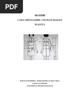 Cara Mengambil Ukuran Badan Wanita Pdf