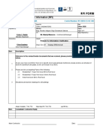 Rfi Form: Request For Information (RFI)