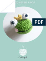 Crocheted Prince Frog Keyring