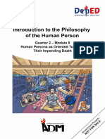 Signed Off - Introduction To Philosophy12 - q2 - m8 - Human Person Towards Their Impending Death - v3