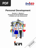 Signed Off - Personality Developent11 - q2 - m5 - Personal and Social Relationships in Middle and Late Adolescence - v3 PDF