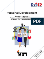 Signed Off - Personality Developent11 - q2 - m5 - Personal and Social Relationships in Middle and Late Adolescence - v3 PDF