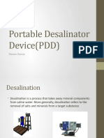 Portable Desalinator Device (PDD)