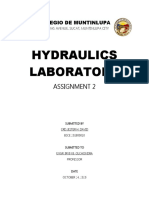 Hydraulics - Laboratory Assignment 2