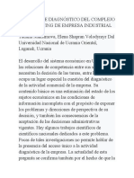 Enfoque de Diagnóstico Del Complejo de Marketing de Empresa Industrial