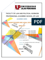 Faculty of Law and Political Sciences Professional Academic School of Law