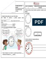 Medida de tempo em horas, minutos e segundos