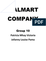 Walmart Company: Patricia Mhay Victoria Jofanny Louise Pama