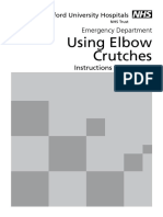 Using Elbow Crutches: Emergency Department