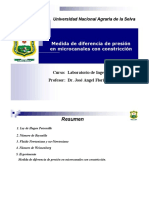 Medida de Diferencia de Presión en Microcanales Con Constricción