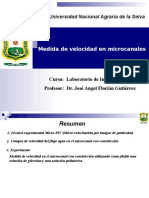 Medida de Velocidad en Microcanales