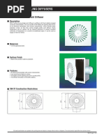 Ceiling Diffusers: SW-3T Curve-Blade Swirl Diffuser