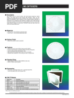 Ceiling Diffusers: SW-2T Swirl Diffuser