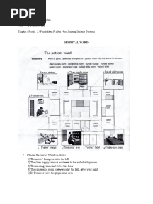 Hospital Ward: Clean Supply Room Soiled Utility Room Nurses' Station