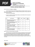 Technical Assistance Report for Teachers | PDF | Educational Assessment ...