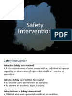 Ethics - Safety Intervention