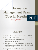 Performance Management Team Meeting
