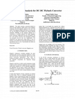 Ferrite Core Analysis for DC-DC Flyback Converter