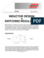 Inductor Design Switching Regulators: Technical Bulletin