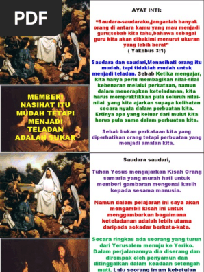 Mudah Memberi Nasihat Tetapi Menjadi Teladan Adalah Sukar Pdf
