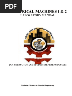 Electrical Machines 1 2 Lab Manual