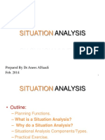 Situation Analysis of Health Care