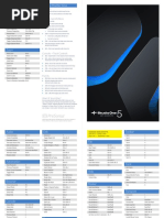 Studio One - Key Commands Sheet PDF