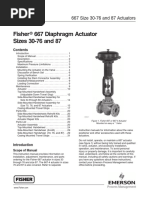 Fisher Type 667 Diaphragm Actuator | PDF | Valve | Actuator